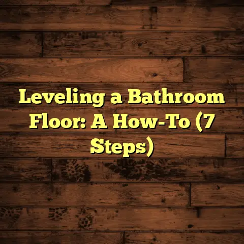 Leveling a Bathroom Floor: A How-To (7 Steps)