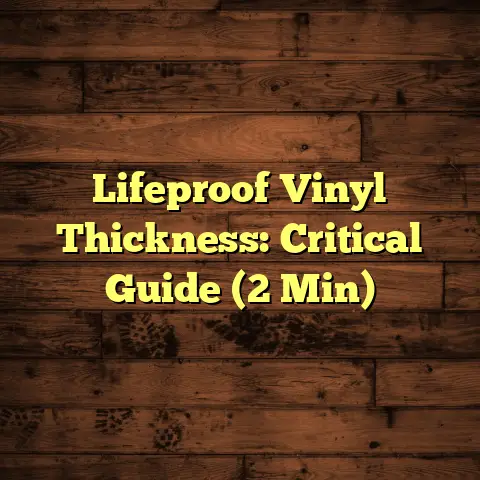 Lifeproof Vinyl Thickness: Critical Guide (2 Min)
