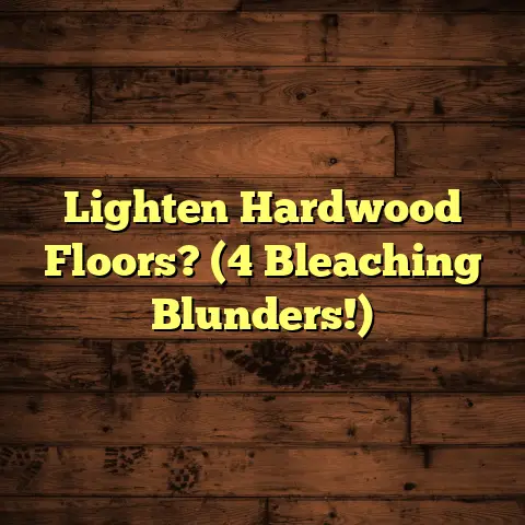 Lighten Hardwood Floors? (4 Bleaching Blunders!)