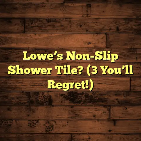 Lowe’s Non-Slip Shower Tile? (3 You’ll Regret!)