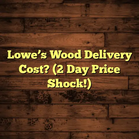 Lowe’s Wood Delivery Cost? (2 Day Price Shock!)