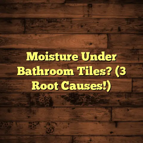 Moisture Under Bathroom Tiles? (3 Root Causes!)