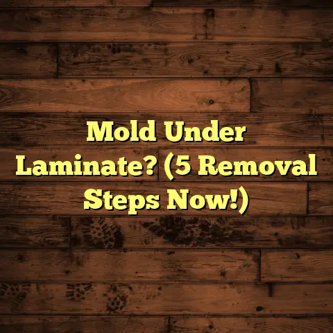 Mold Under Laminate? (5 Removal Steps Now!)