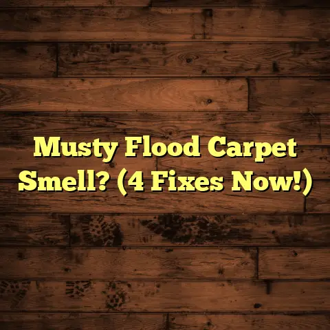 Musty Flood Carpet Smell? (4 Fixes Now!)