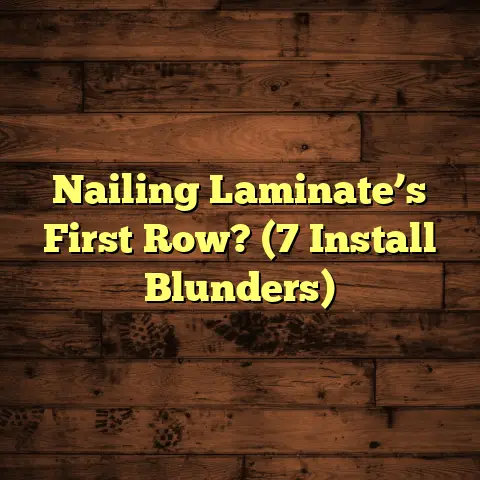 Nailing Laminate’s First Row? (7 Install Blunders)