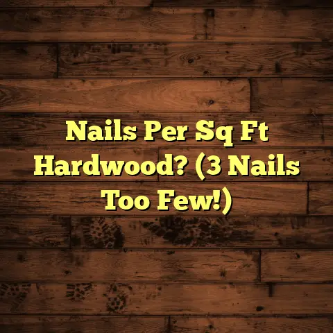 Nails Per Sq Ft Hardwood? (3 Nails Too Few!)