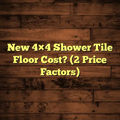 New 4×4 Shower Tile Floor Cost? (2 Price Factors)