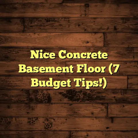 Nice Concrete Basement Floor (7 Budget Tips!)