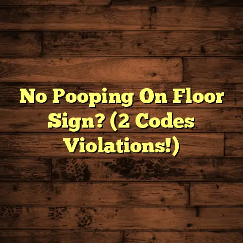 No Pooping On Floor Sign? (2 Codes Violations!)