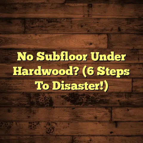 No Subfloor Under Hardwood? (6 Steps To Disaster!)