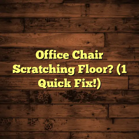 Office Chair Scratching Floor? (1 Quick Fix!)