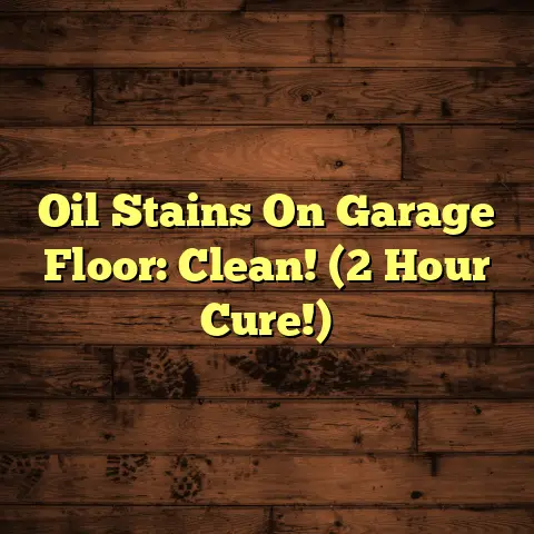 Oil Stains On Garage Floor: Clean! (2 Hour Cure!)