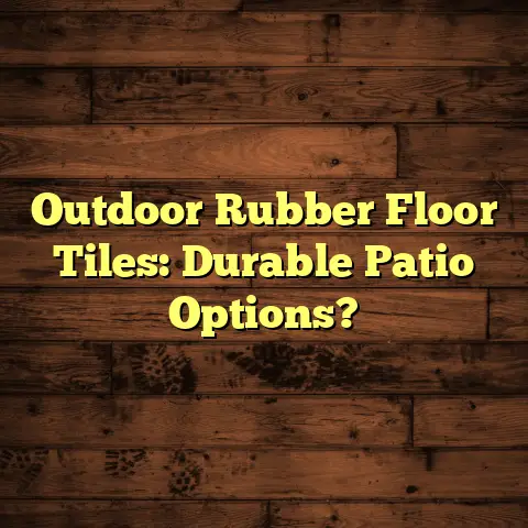 Outdoor Rubber Floor Tiles: Durable Patio Options?