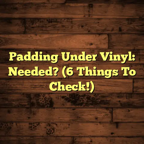 Padding Under Vinyl: Needed? (6 Things To Check!)