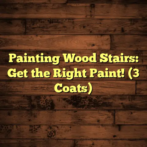 Painting Wood Stairs: Get the Right Paint! (3 Coats)