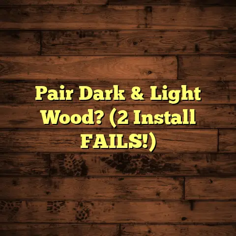 Pair Dark & Light Wood? (2 Install FAILS!)