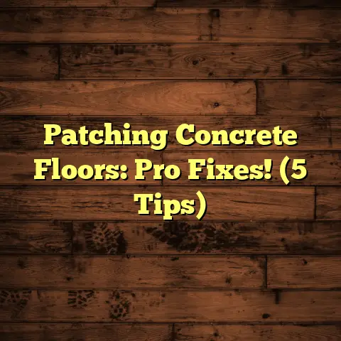 Patching Concrete Floors: Pro Fixes! (5 Tips)