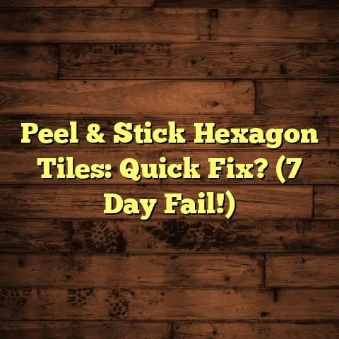 Peel & Stick Hexagon Tiles: Quick Fix? (7 Day Fail!)