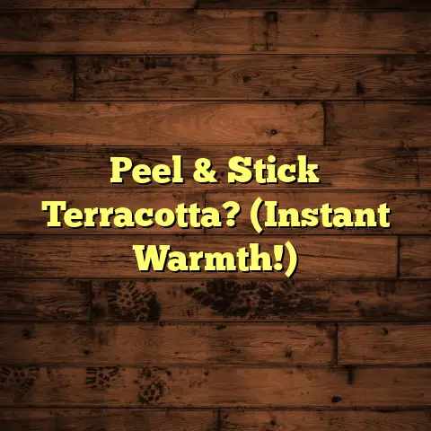 Peel & Stick Terracotta? (Instant Warmth!)