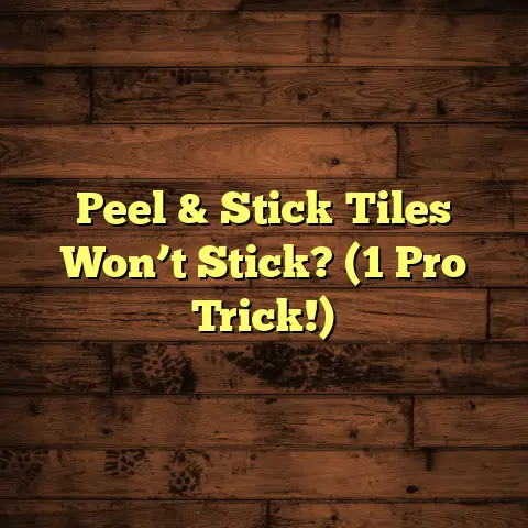 Peel & Stick Tiles Won’t Stick? (1 Pro Trick!)