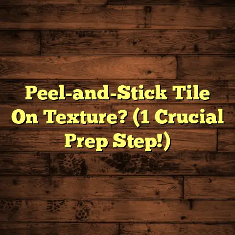 Peel-and-Stick Tile On Texture? (1 Crucial Prep Step!)