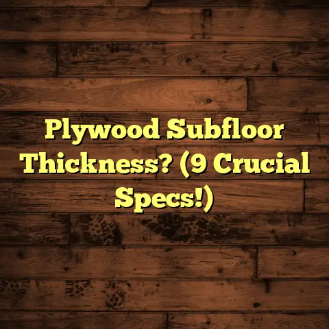 Plywood Subfloor Thickness? (9 Crucial Specs!)