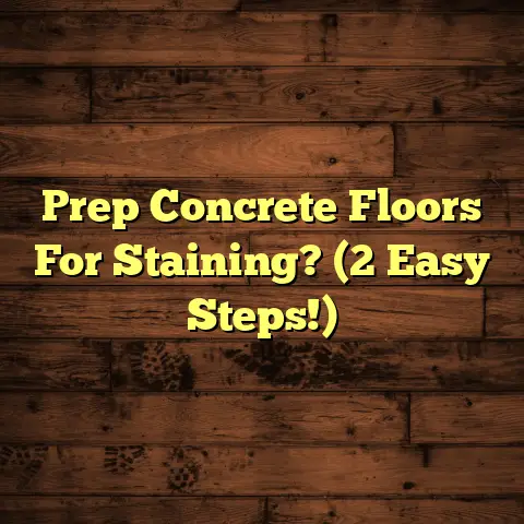Prep Concrete Floors For Staining? (2 Easy Steps!)