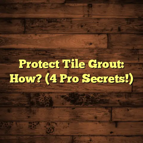 Protect Tile Grout: How? (4 Pro Secrets!)