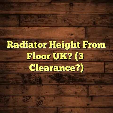 Radiator Height From Floor UK? (3″ Clearance?)