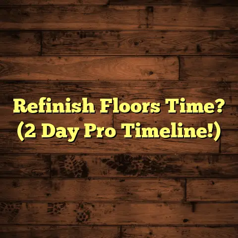 Refinish Floors Time? (2 Day Pro Timeline!)