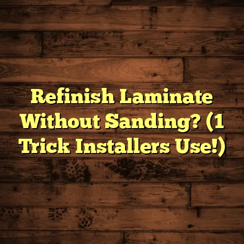 Refinish Laminate Without Sanding? (1 Trick Installers Use!)