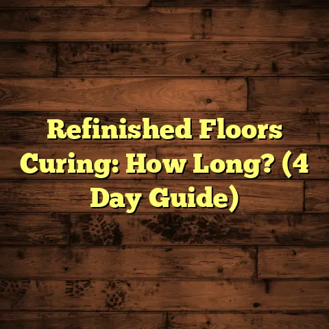 Refinished Floors Curing: How Long? (4 Day Guide)