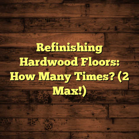Refinishing Hardwood Floors: How Many Times? (2 Max!)