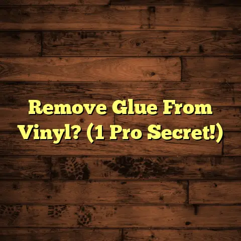 Remove Glue From Vinyl? (1 Pro Secret!)