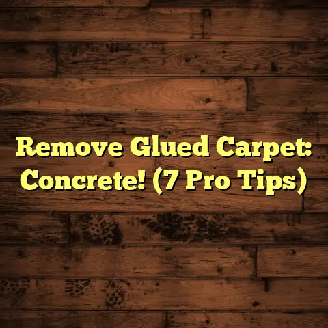 Remove Glued Carpet: Concrete! (7 Pro Tips)