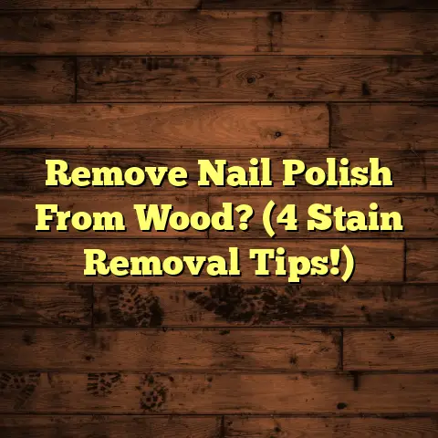 Remove Nail Polish From Wood? (4 Stain Removal Tips!)