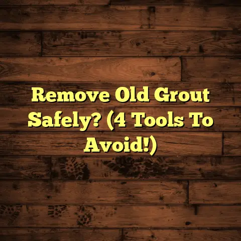 Remove Old Grout Safely? (4 Tools To Avoid!)