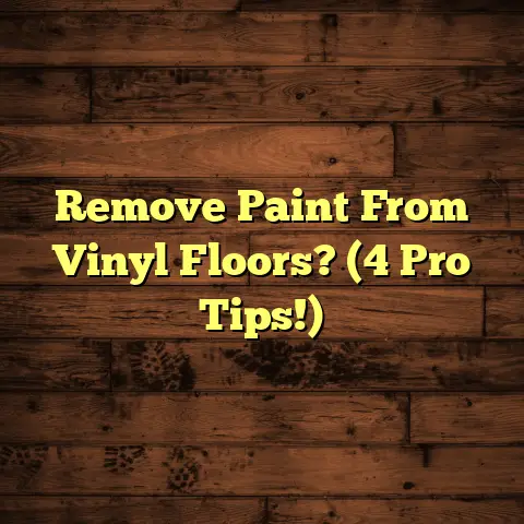 Remove Paint From Vinyl Floors? (4 Pro Tips!)