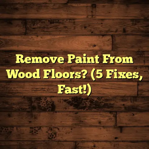Remove Paint From Wood Floors? (5 Fixes, Fast!)