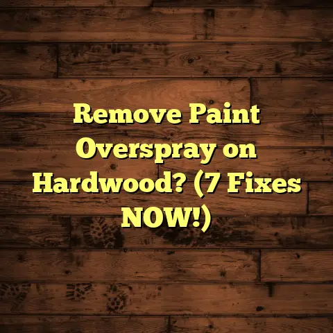 Remove Paint Overspray on Hardwood? (7 Fixes NOW!)