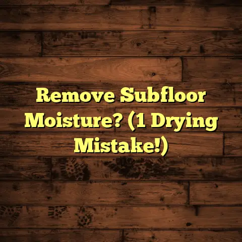 Remove Subfloor Moisture? (1 Drying Mistake!)