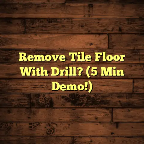 Remove Tile Floor With Drill? (5 Min Demo!)