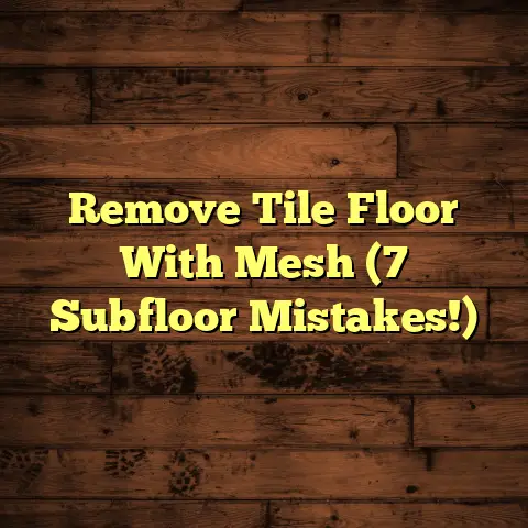 Remove Tile Floor With Mesh (7 Subfloor Mistakes!)