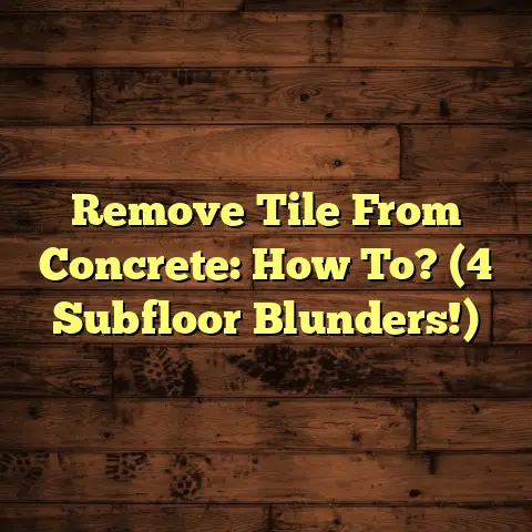 Remove Tile From Concrete: How To? (4 Subfloor Blunders!)