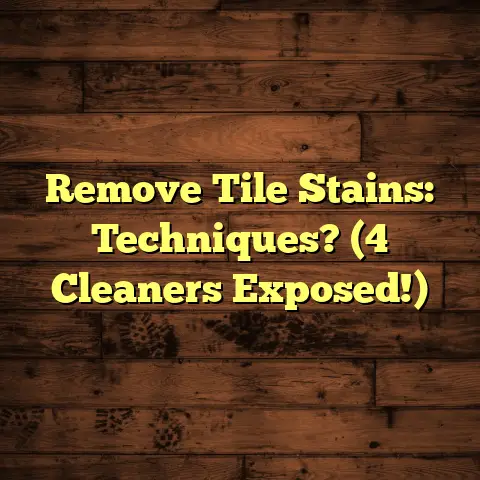 Remove Tile Stains: Techniques? (4 Cleaners Exposed!)