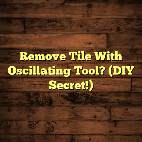 Remove Tile With Oscillating Tool? (DIY Secret!)