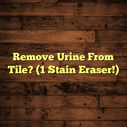 Remove Urine From Tile? (1 Stain Eraser!)