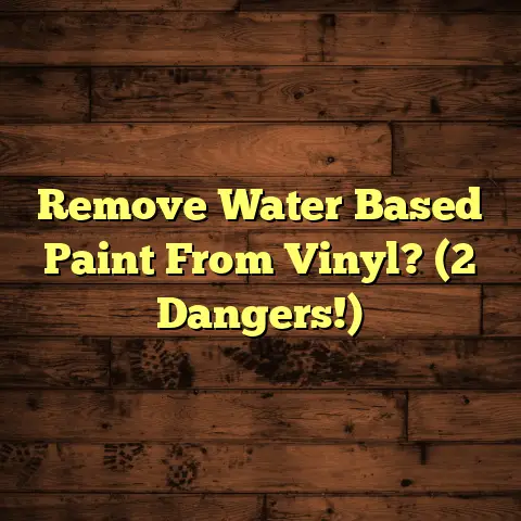 Remove Water Based Paint From Vinyl? (2 Dangers!)