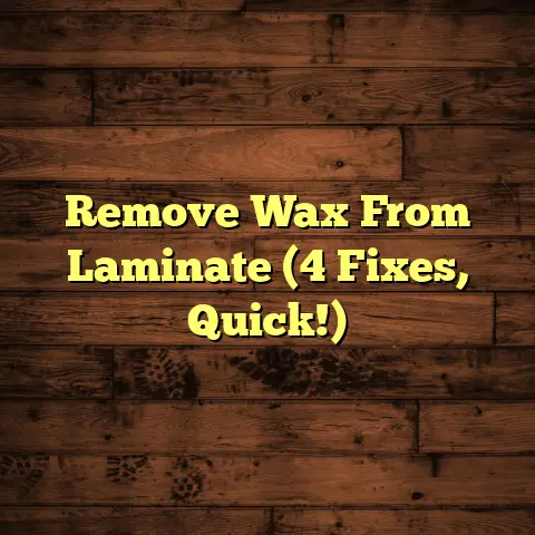 Remove Wax From Laminate (4 Fixes, Quick!)