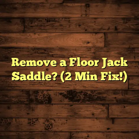 Remove a Floor Jack Saddle? (2 Min Fix!)